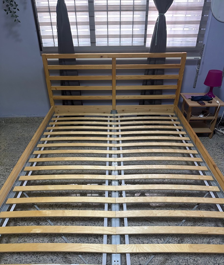 IKEA King bed frane, Furniture & Home Living, Furniture, Bed Frames