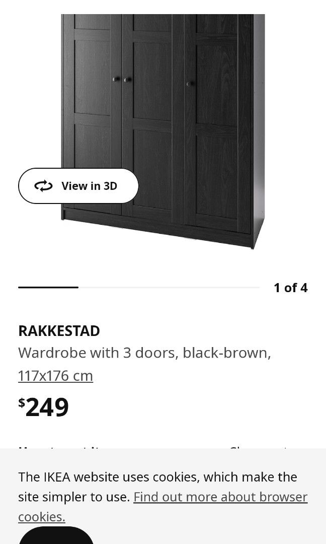 IKEA wardrobe (Free), Furniture & Home Living, Furniture, Shelves