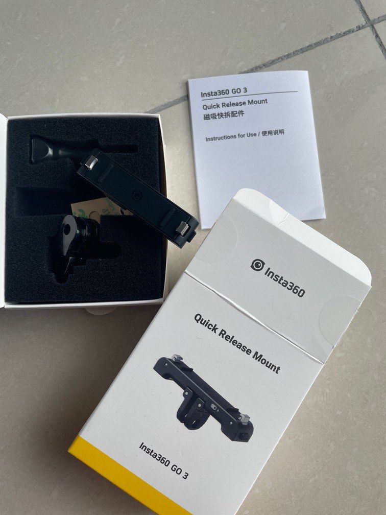 Insta360 GO3 quick release mount, Photography, Video Cameras on Carousell