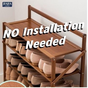 Foldable bamboo shoe rack cheap