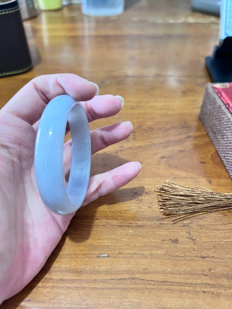Permanent shop jade bangle