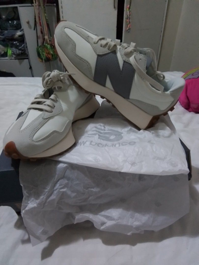 JAPAN New Balance trendy gray white rubber shoes