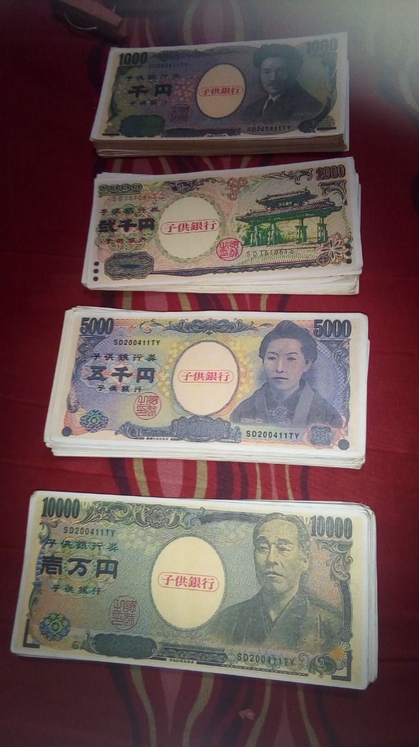 japanese play money, Hobbies &amp; Toys, Toys &amp; Games on Carousell