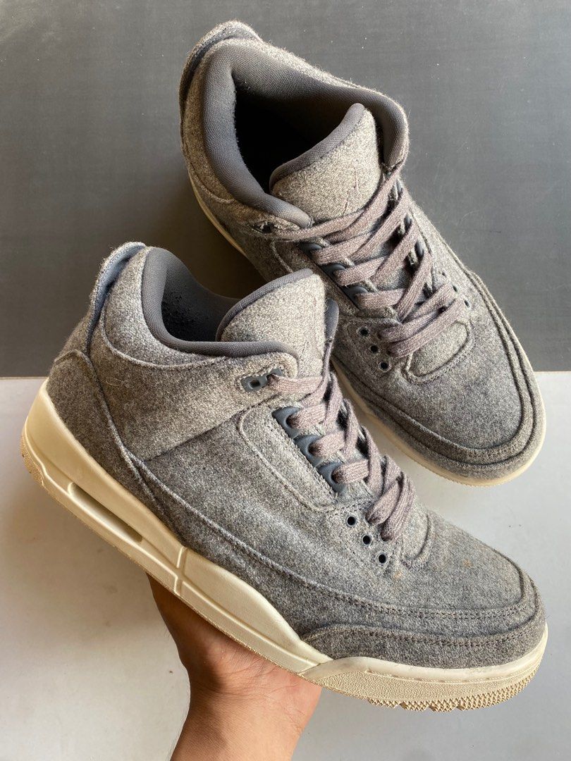 Jordan retro 3 wool grey clearance