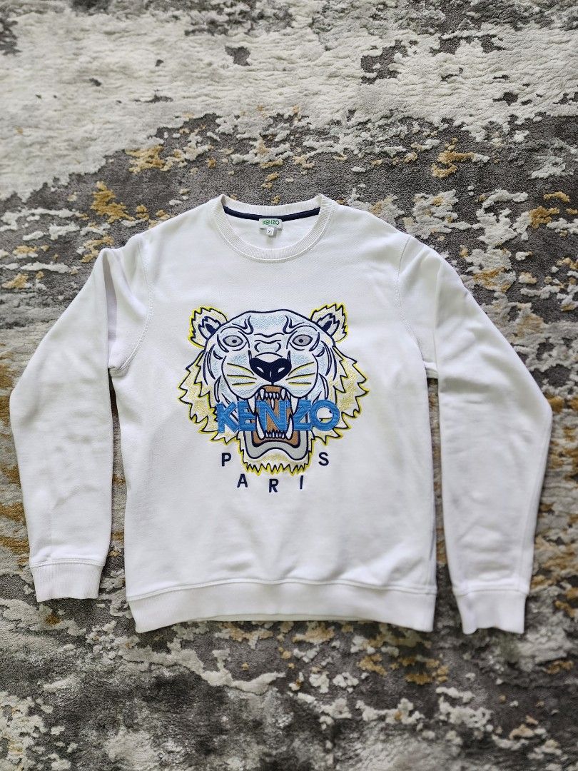 White kenzo clearance sweatshirt