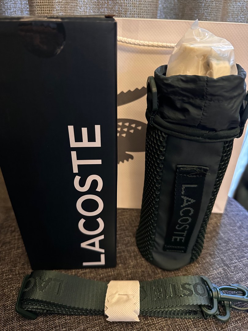 Lacoste Water Bottle and Holder on Carousell