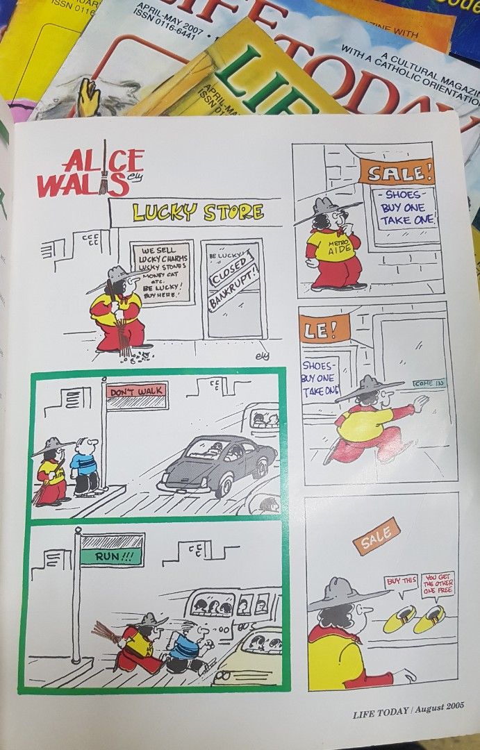 LARRY ALCALA (Category: Magazines) located in Muntinlupa City. Submitted by voltlovebird (Listing ID 1249389583, Image 2). Description: sale plus sf.. take all 19pcs Life Today magazine, with larry alcala art works clipping and Elly artwors.. (alis walis).. all in complete page..