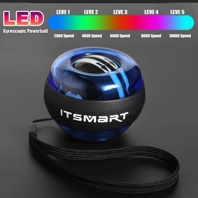 LED Wrist Ball Gyroscopic Powerball Autostart Range Gyro Power Fitness  Equipment