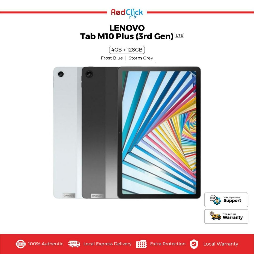 Tab M10 Plus (3rd Gen) (4GB 128GB) (Wifi + LTE) - Storm Grey