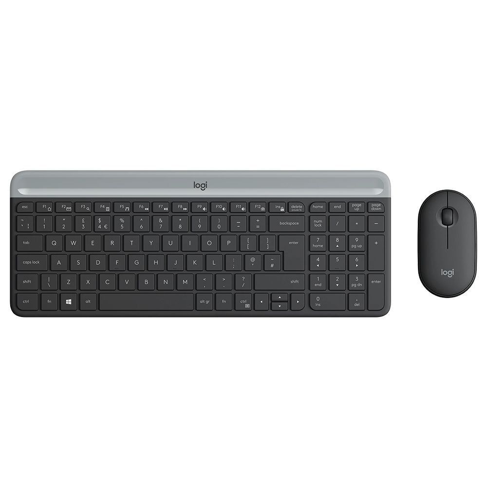 LOGITECH SLIM COMBO MK470 WIRELESS KEYBOARD AND MOUSE (GRAPHITE) (Category: Computer Keyboard) located in San Juan City. Submitted by blueswitchpc (Listing ID 1249269770, Image 2). Description: NEW STOCKS AVAILABLE📣📣 LOGITECH SLIM COMBO MK470 WIRELESS KEYBOARD AND MOUSE (GRAPHITE). MK470 SLIM COMBO Ultra-slim, compact, and quiet wireless keyboard and mouse combo. Make any space minimalist, modern, and whisper-quiet with the MK470 Slim Wireless 