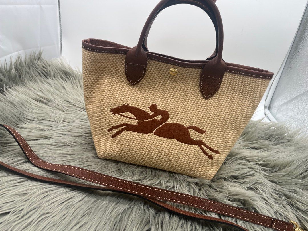 Longchamp ivory Medium Le Pliage Tote Bag | Harrods UK