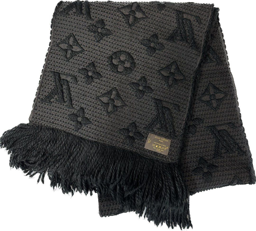 Louis Vuitton Louis Vuitton Logomania Dark Gray x Black Wool