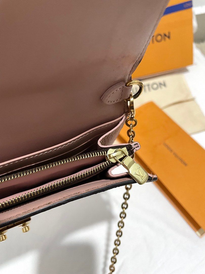 Louis Vuitton LV Croisette Chain Wallet WOC, Luxury, Bags