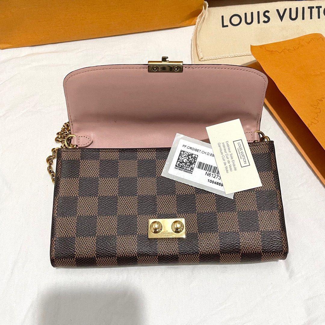 Authentic Louis Vuitton Croisette Wallet on chain WOC, Luxury, Bags &  Wallets on Carousell