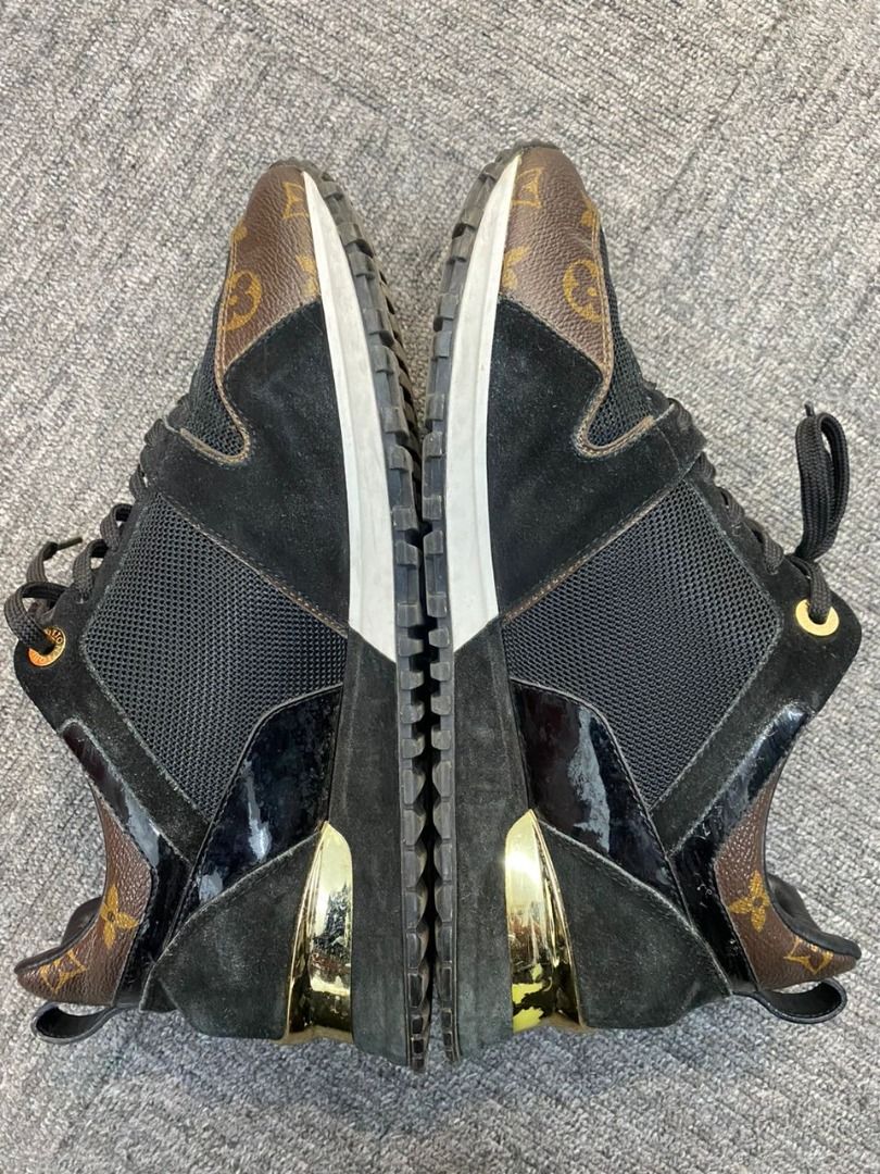 Louis Vuitton Brown/Black Suede and Monogram Canvas Run Away