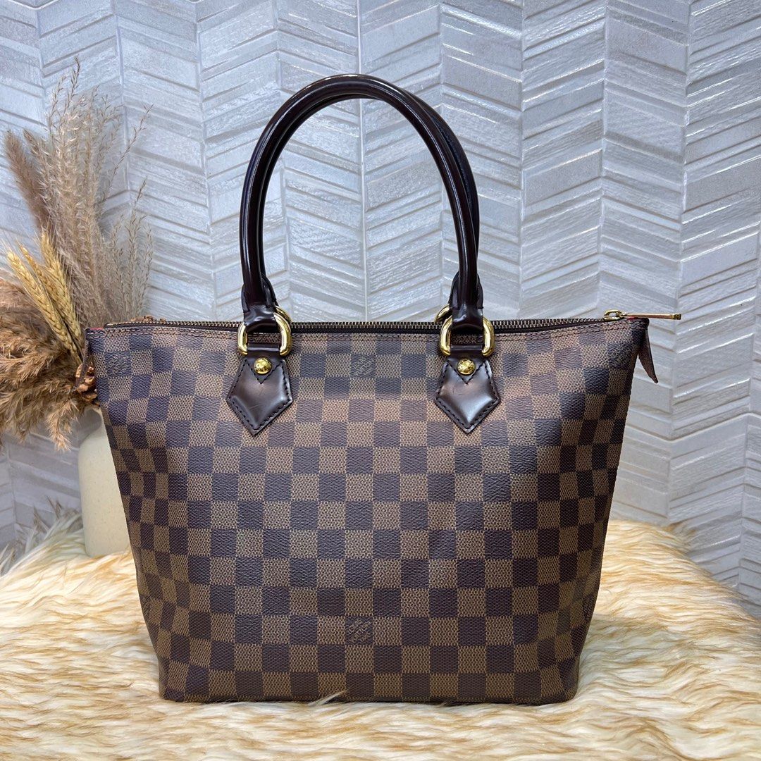 Louis Vuitton Damier Ebene SALEYA PM Tote Bag