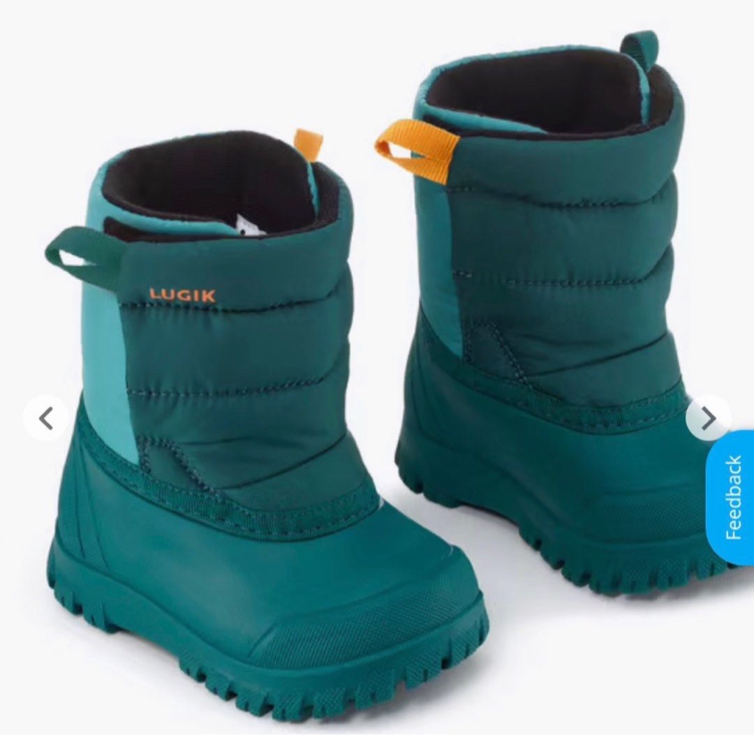 LUGIK Baby toddler winter Snow Boots Turquoise 15.5cm Babies Kids Babies Kids Fashion on Carousell