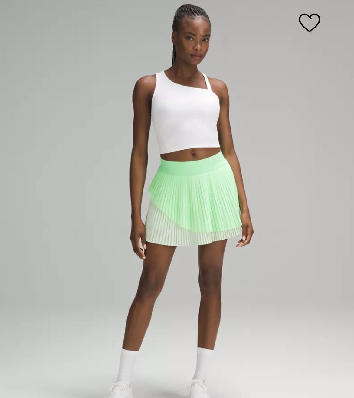 chinese dress ladies lululemon Everlux Asymmetrical Tennis Tank In White