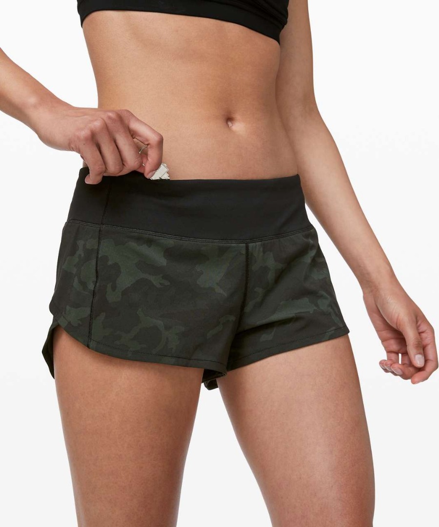 Lululemon camo speed shorts store