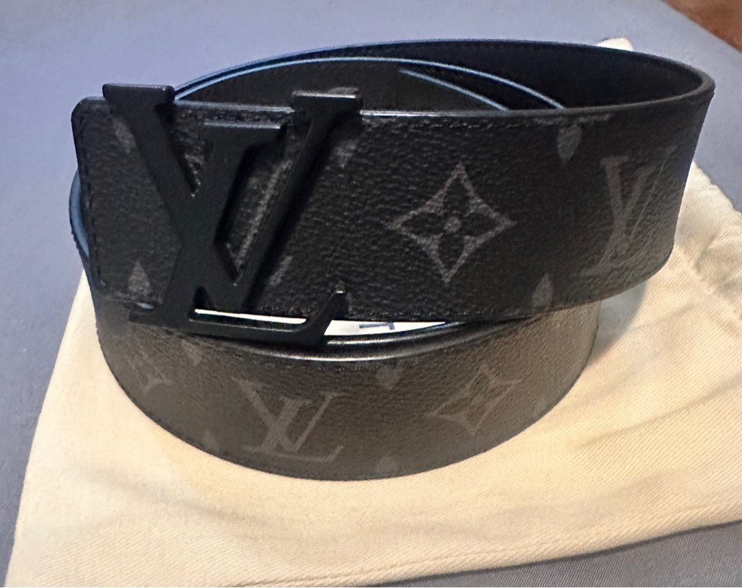 LV Initiales 40MM Matte Black Belt M0449T - 95cm