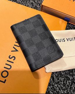 Louis Vuitton Pocket Organizer Blue Taiga leather Monogram canvas M30301  SOLDOUT