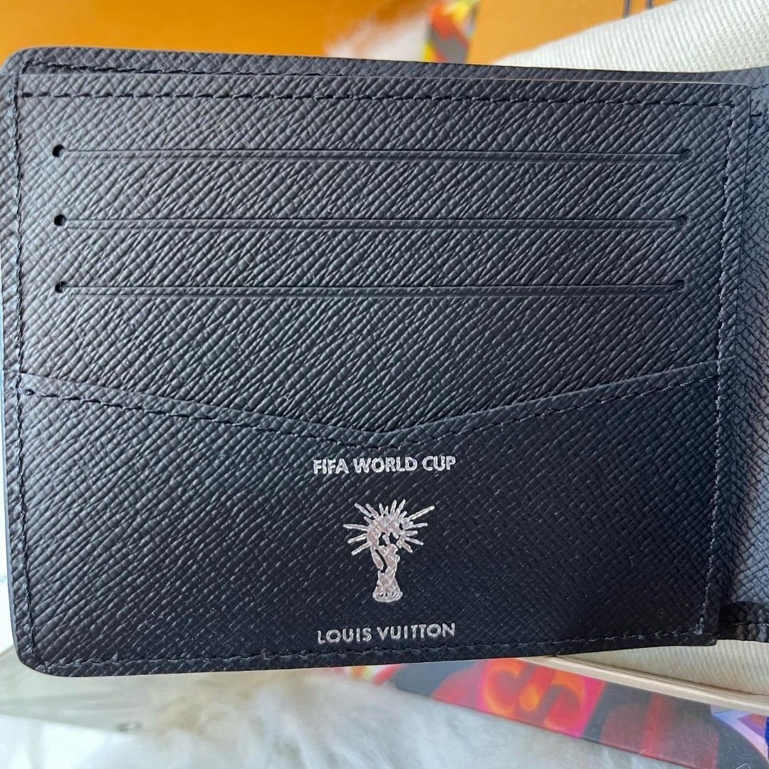 Louis Vuitton Slender Wallet Hexagonal FIFA World Cup Noir in Epi