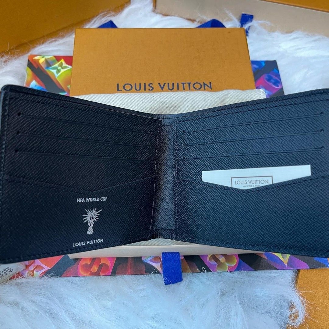 Louis Vuitton Slender Wallet Hexagonal FIFA World Cup Noir in Epi