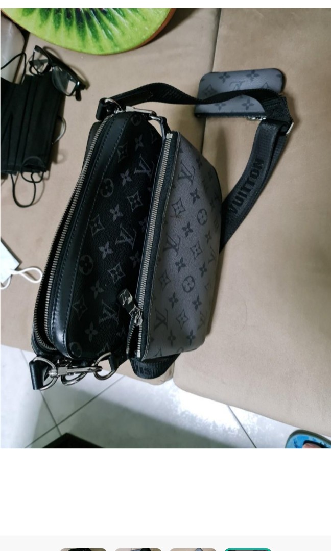 LV trio messenger monogram eclipse (auth), Luxury, Bags & Wallets on  Carousell