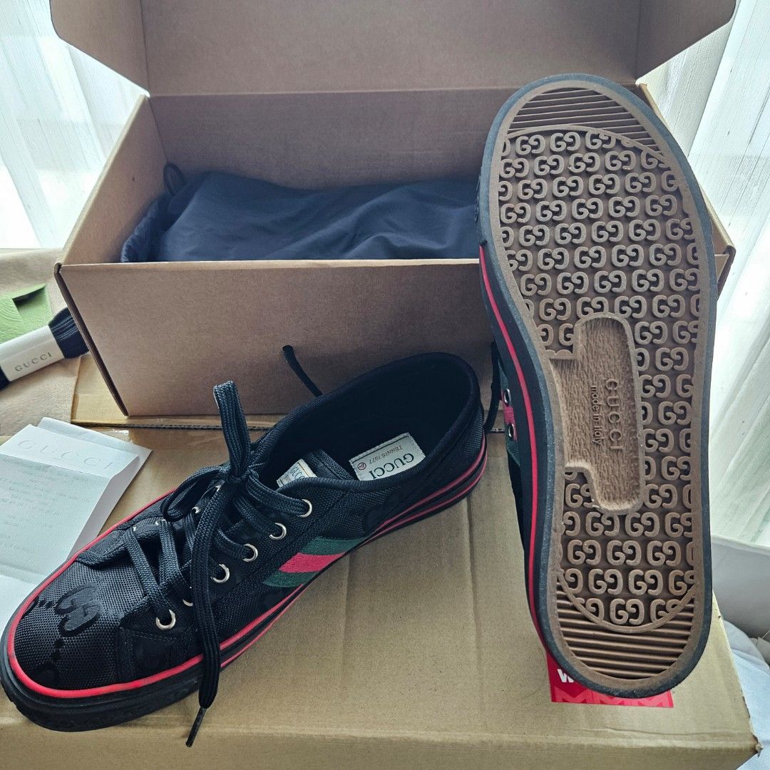 MENS GUCCI SHOES SNEAKERS OFF THE GRID 8+ KLCC LIKE NEW, Men