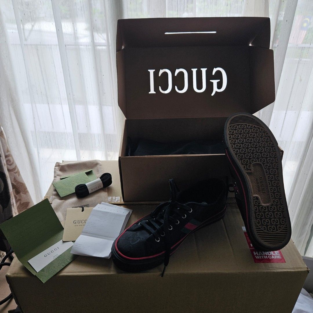 MENS GUCCI SHOES SNEAKERS OFF THE GRID 8+ KLCC LIKE NEW, Men