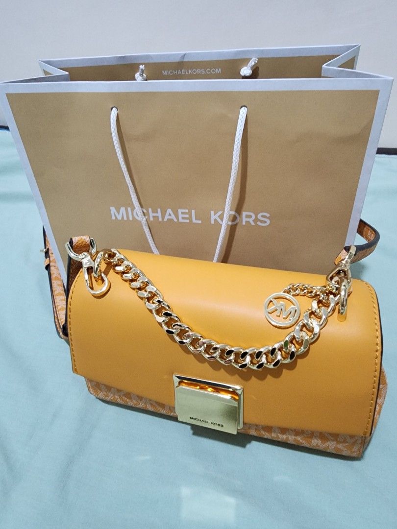 Michael Kors Lita Small Leather Crossbody Bag Original, Luxury, Bags