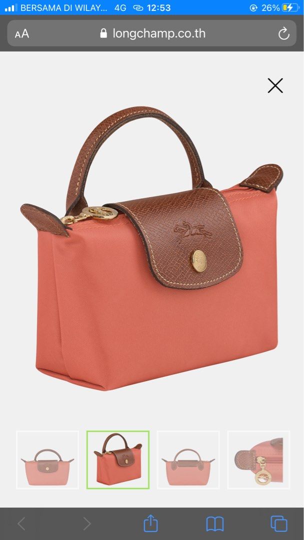 longchamp Le Pliage Neo Pouch in marine, Luxury, Bags & Wallets on Carousell