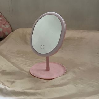 Mirror with ring light LED touch screen tricolor