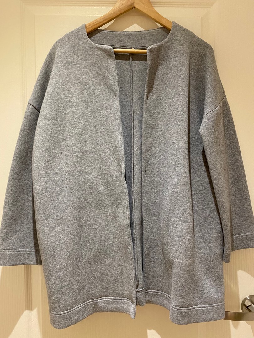 Muji Coat Grey Women s Fashion Coats Jackets and Outerwear on Carousell