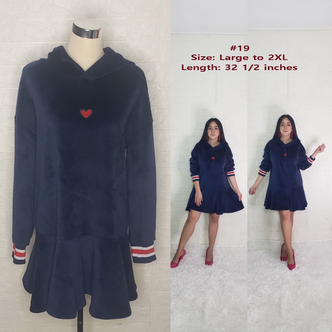 Navy Blue Hoodie Dress, Women's Fashion, Dresses & Sets, Dresses on