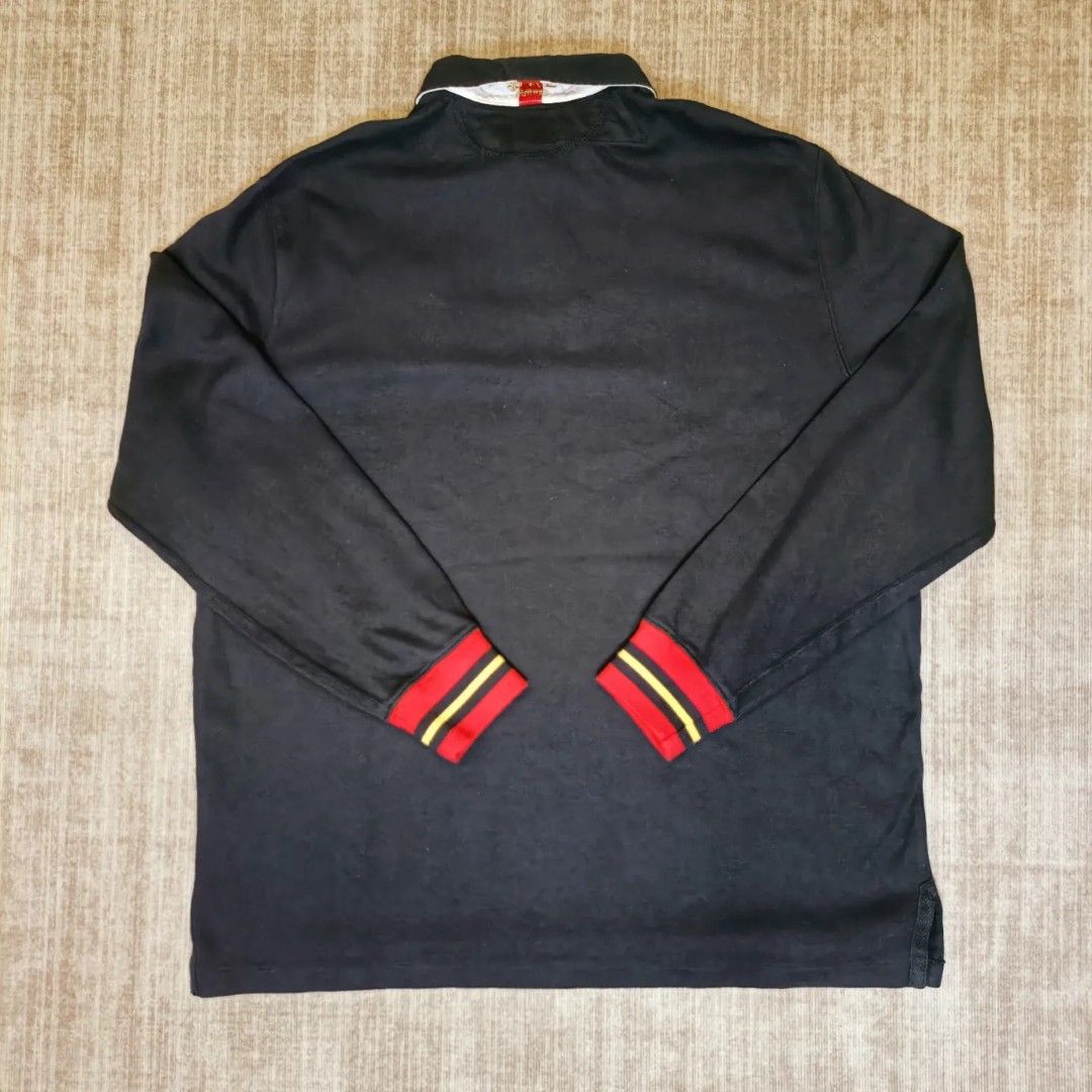 Navy Polo Ralph Lauren Rugby Tee with Embroidered Crest Men s