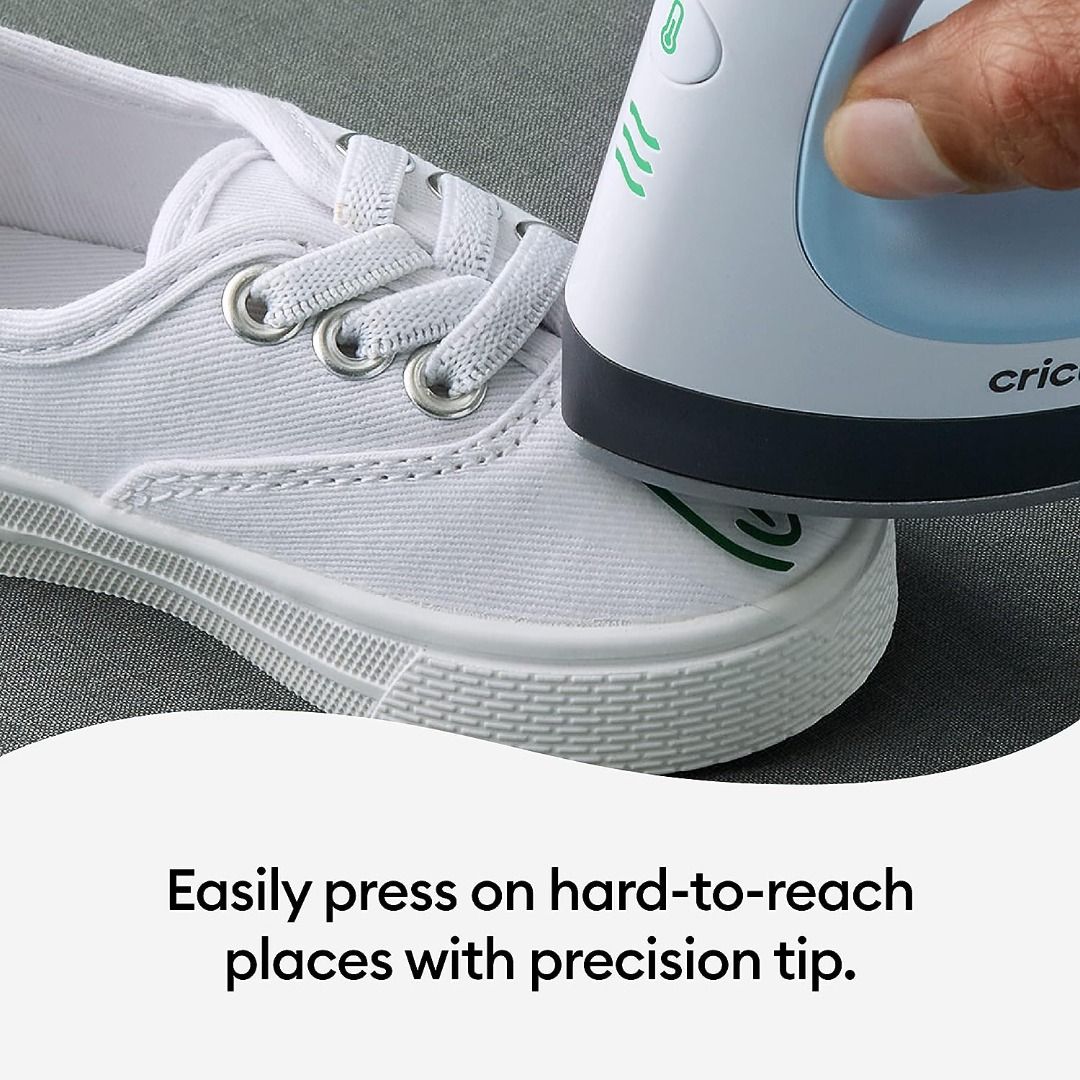 Cricut EasyPress Mini Heat Press for Pressing Small Objects Like Shoes, Stuffed Animals, Hats & More, 3 Heat Settings & Precision Tip, Ceramic-Coated