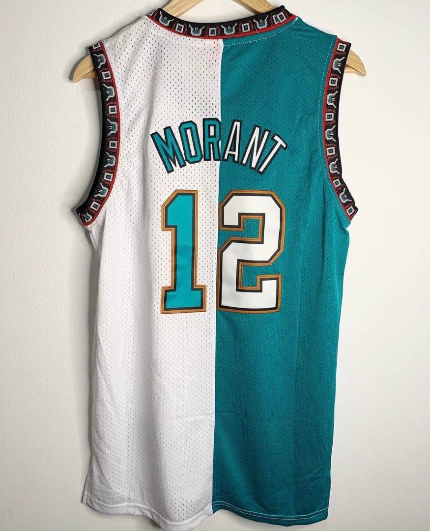 Vancouver Grizzlies Ja Morant #12 Nba Throwback Green White Jersey