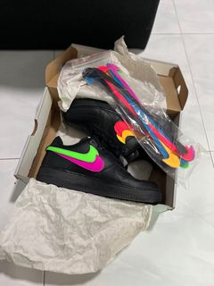 Af1 swoosh pack online black
