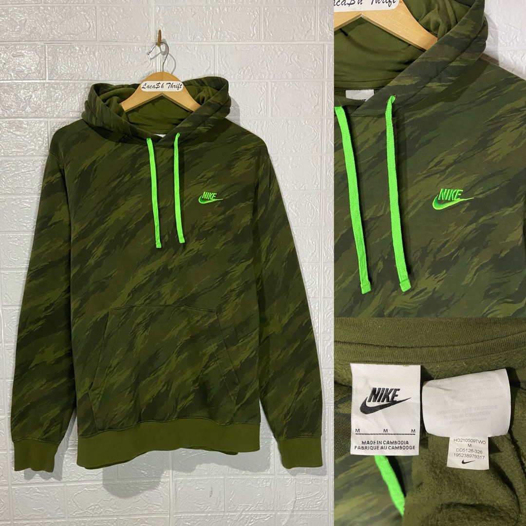 camo nike hoodie blue