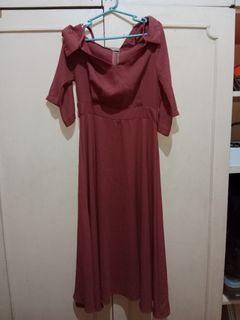 Off shoulder dress for event wedding
