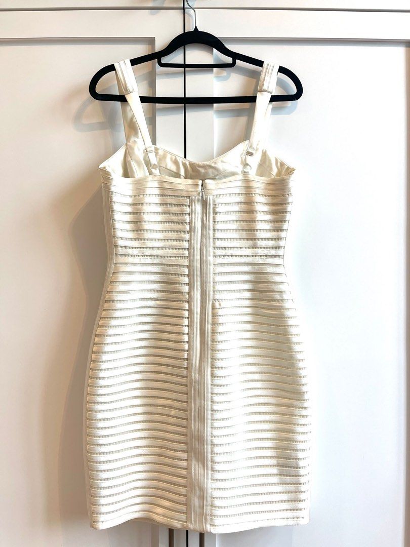 Bcbg off white outlet dress
