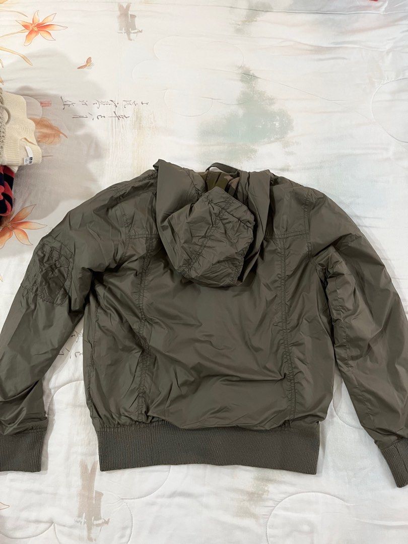 Brumano Pret Solids Polyester 1 Piece Olive Green Bomber Jacket - Women