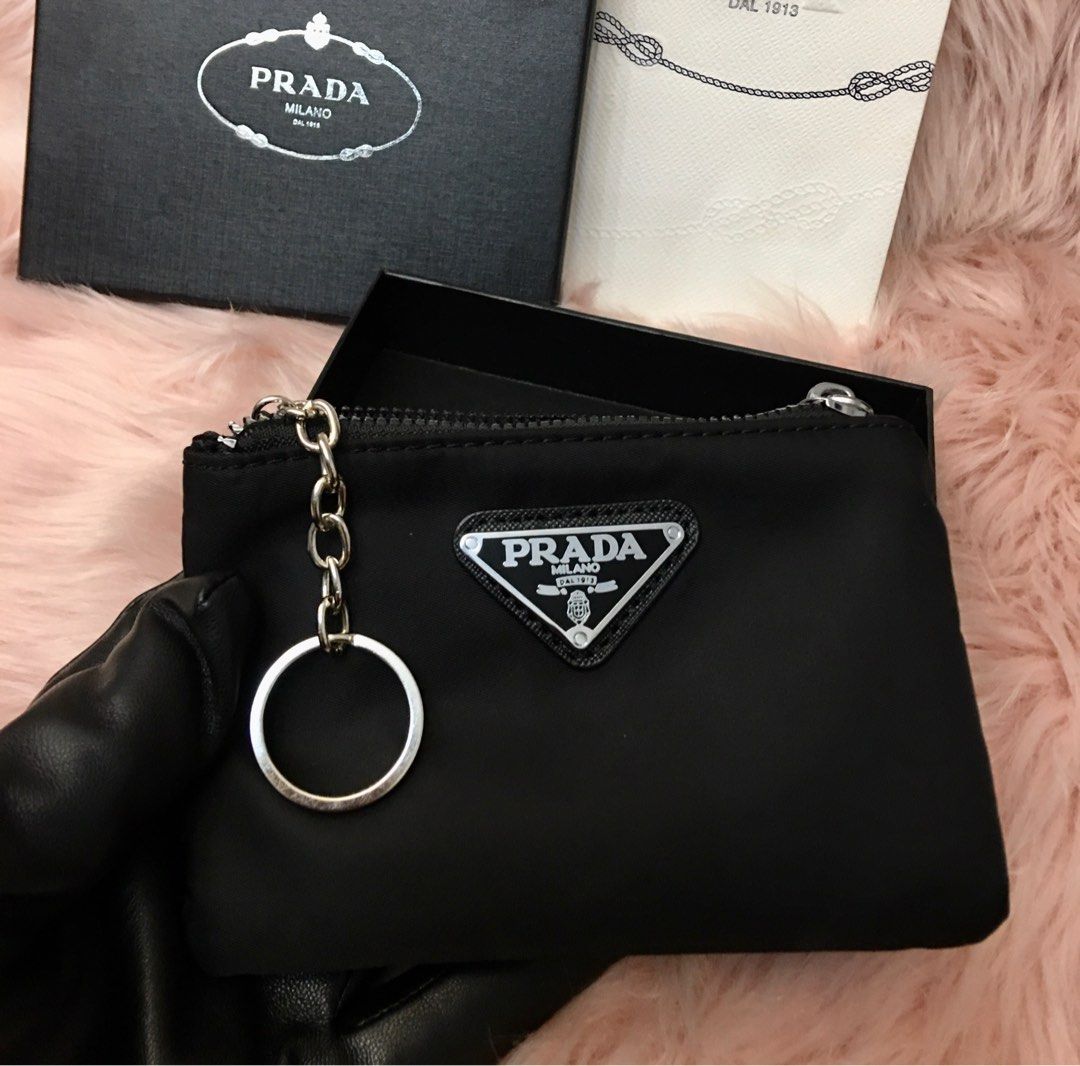 Prada coin deals purse keychain