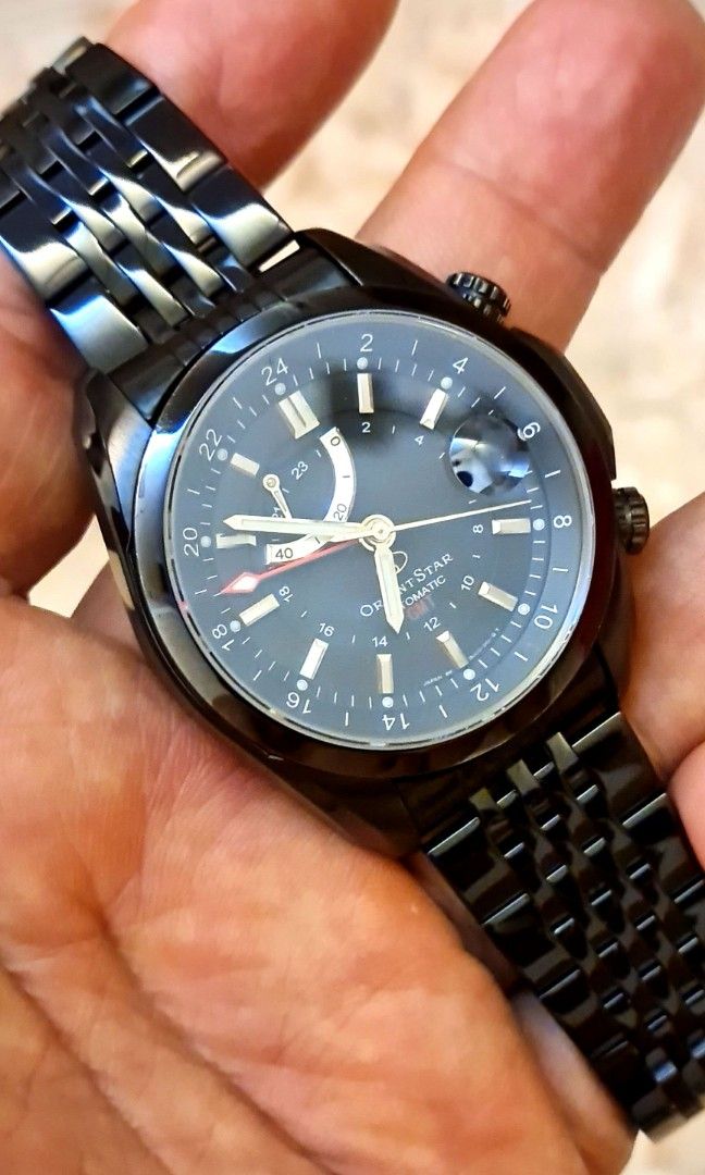 Orient Star Auto GMT JDM Star Seeker 3 Time Zone TRUE GMT Clear Sapphire Crystal SUPER RARE Automatic MADE IN JAPAN
