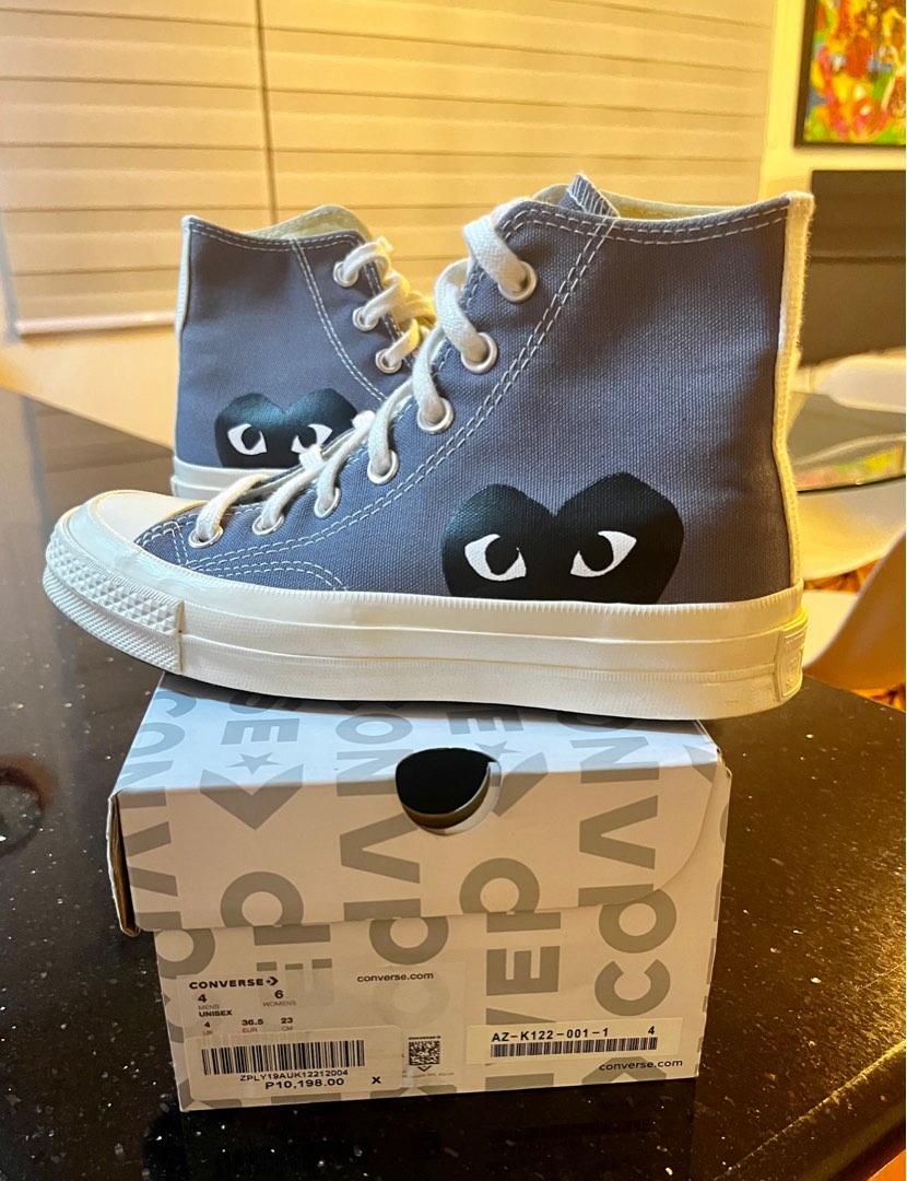 Original CDG Converse x Comme Des Garcons Play Chuck 70 Hi Steel