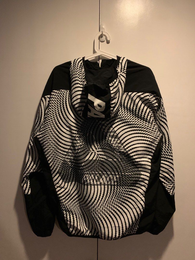 PALACE Swirl Hood Jacket Black/White