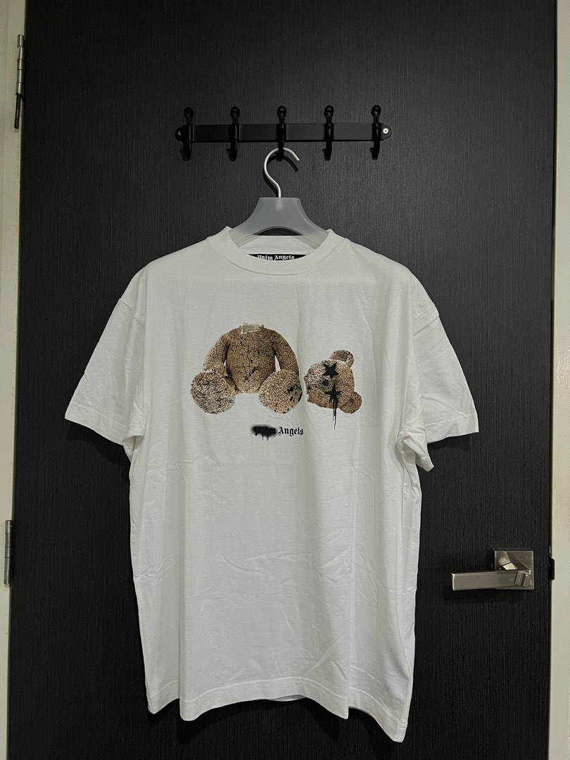 palm angels bear t shirt white