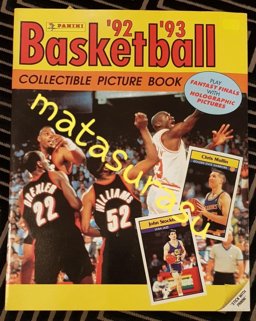 Panini Basketball (19921993) Complete Sticker Book, Hobbies & Toys