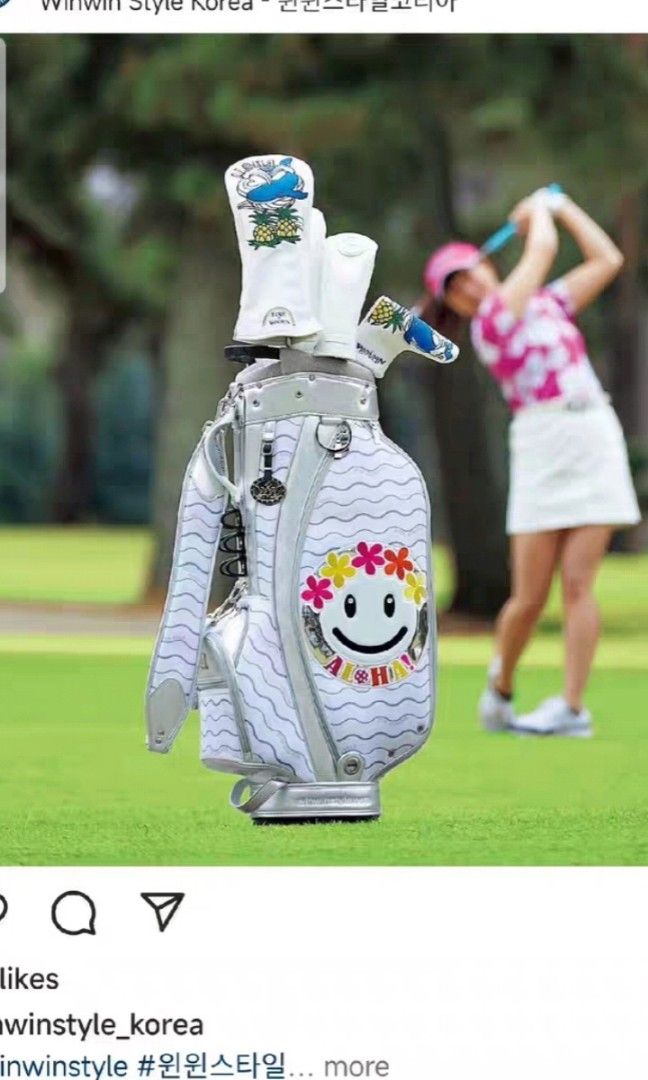 WINWIN STYLE スタンドキャディーバッグ スマイリーデザイン ゴルフ Golf bag winwin style golf WINWIN STYLE スタンドキャディーバッグ